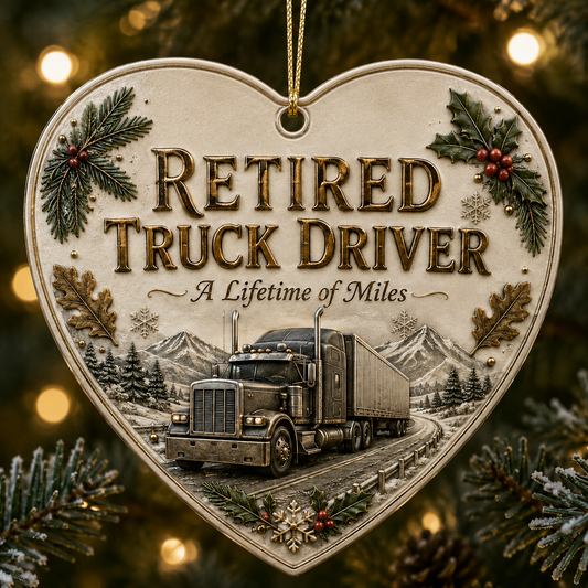 🎄 Retired Men's Careers Christmas Ornament – Honor A Lifetime Of Hard Work ⚒️✨