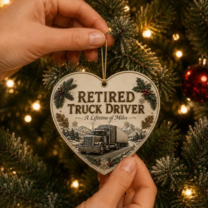 🎄 Retired Men's Careers Christmas Ornament – Honor A Lifetime Of Hard Work ⚒️✨