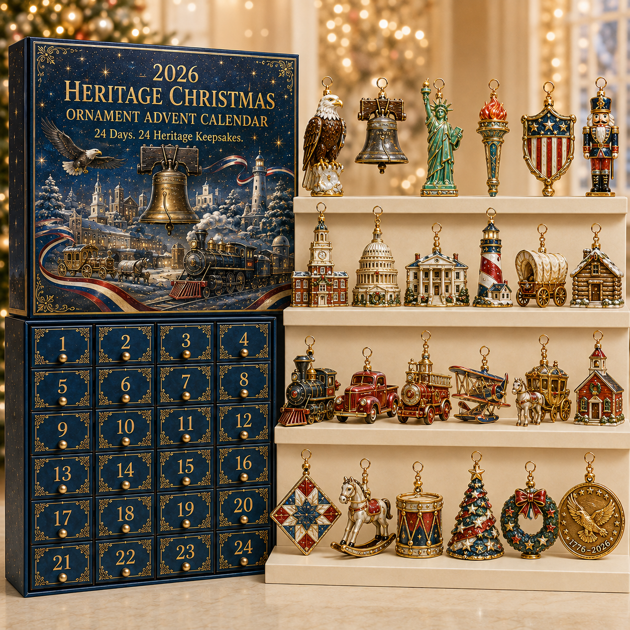 🎄 America 250th Anniversary Heritage Christmas Advent Calendar