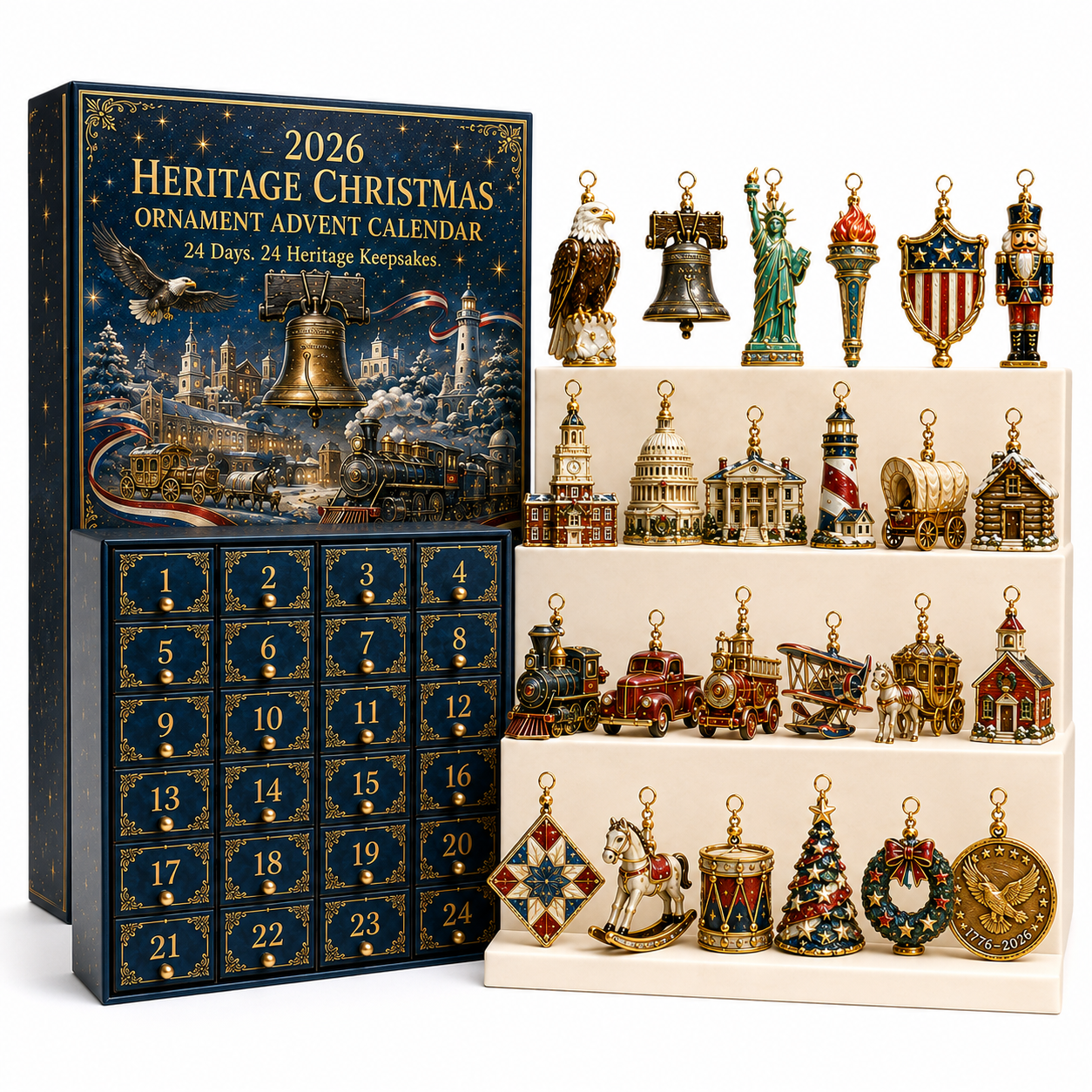 🎄 America 250th Anniversary Heritage Christmas Advent Calendar