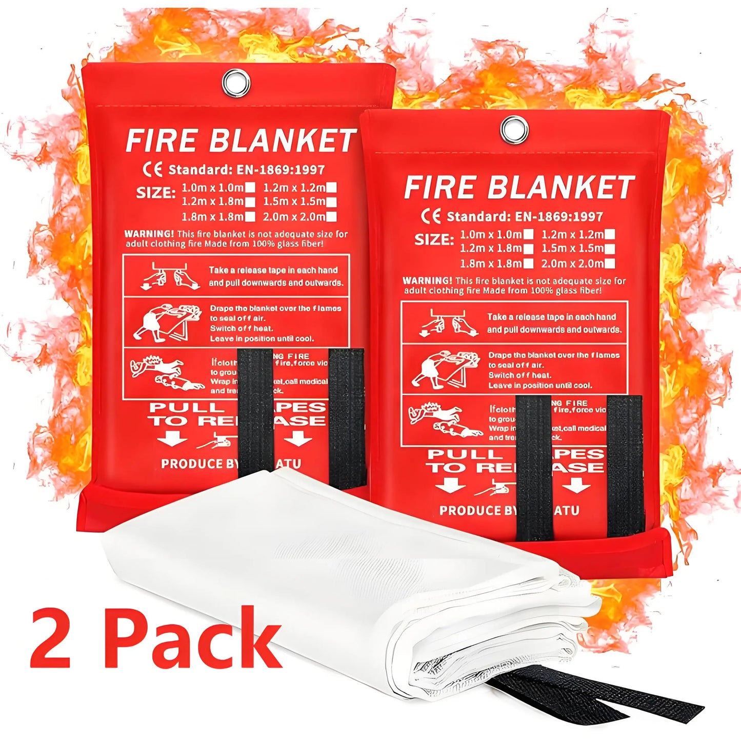 Fiberglass Emergency Fire Blanket