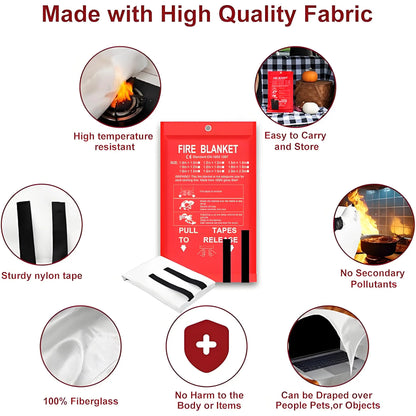 Fiberglass Emergency Fire Blanket
