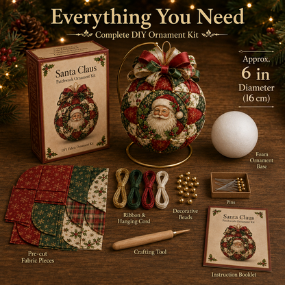 ❤️Beginner-Friendly🎄Christmas Classics Patchwork Ornament DIY Kit