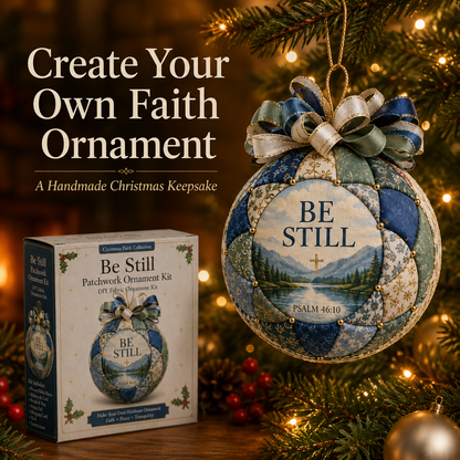 ❤️Beginner-Friendly🎄 Christmas Faith Patchwork Ornament DIY Kit