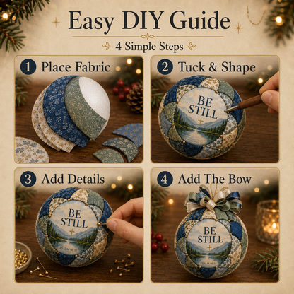 ❤️Beginner-Friendly🎄 Christmas Faith Patchwork Ornament DIY Kit
