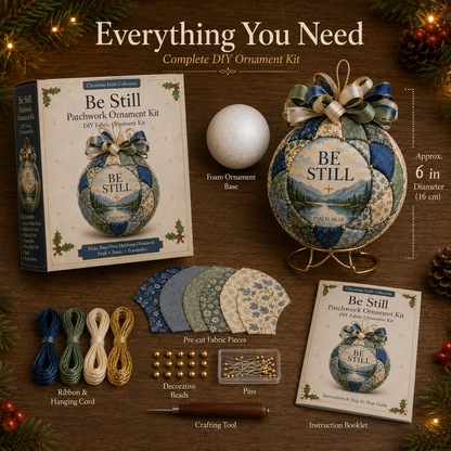 ❤️Beginner-Friendly🎄 Christmas Faith Patchwork Ornament DIY Kit