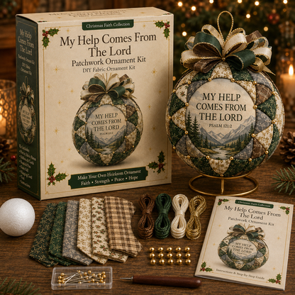 ❤️Beginner-Friendly🎄 Christmas Faith Patchwork Ornament DIY Kit