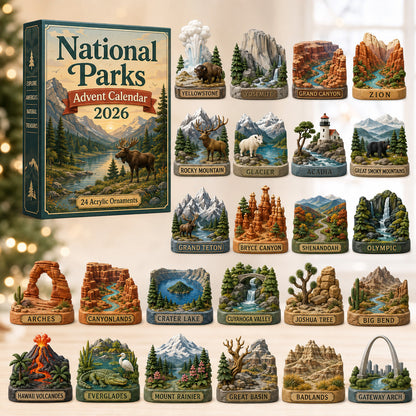 National Parks Advent Calendar 2026 - 24-Day Festive Countdown
