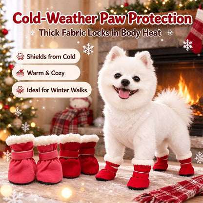 Soft Velvet Puppy Booties, Warm Non-Slip Paw Covers for Small Dogs 🐾