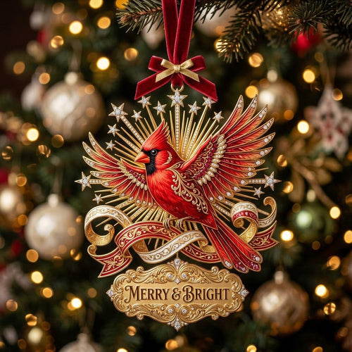 🎅2026 Christmas Giift 50% Off--Red Cardinal Christmas Mica Ornament