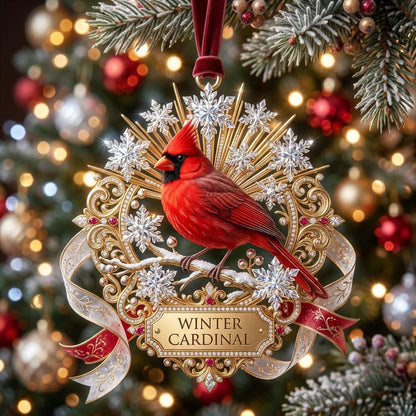 🎅2026 Christmas Giift 50% Off--Red Cardinal Christmas Mica Ornament