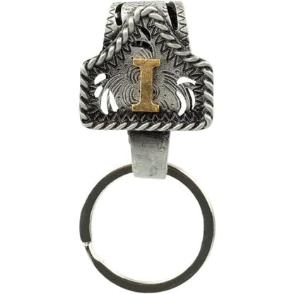 📎Handmade Cow Tag Belt Key Holder with Copper Initial