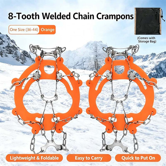 Ice Cleats for Shoes and Boots, Lightweight Crampons Anti-Slip Traction Snow Grips👢