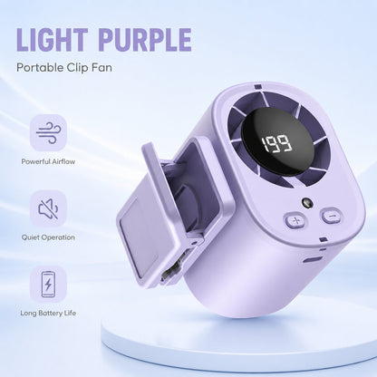❄️199-Speed USB Rechargeable Clip-On Fan – Portable, Strong Clamp, Long-Lasting Battery for Car, Desk & Travel