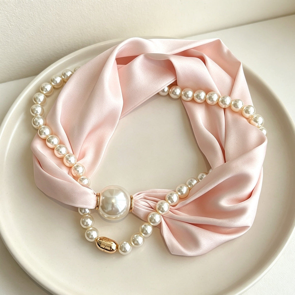 🎁🎄Christmas Sale 60% OFF!💞50K+ SOLD!✨Pearl Scarf Necklace