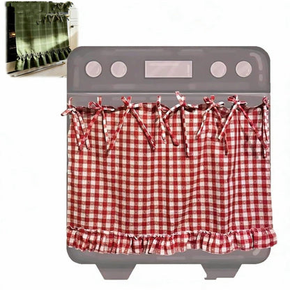 🧺 Handmade Oven Skirts | Farmhouse Kitchen Décor🔒 Heat-Resistant | 🎀 Effortless Install | ✨ Hide Clutter & Elevate Style