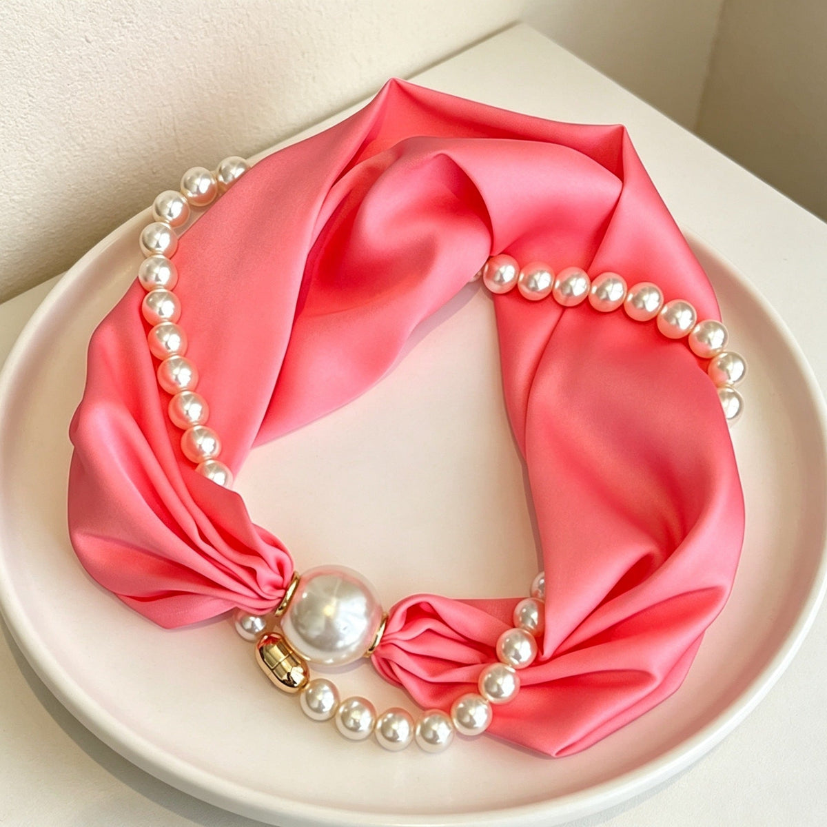 🎁🎄Christmas Sale 60% OFF!💞50K+ SOLD!✨Pearl Scarf Necklace