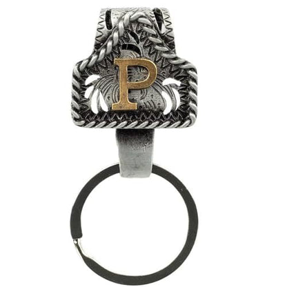 📎Handmade Cow Tag Belt Key Holder with Copper Initial