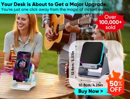 Wireless Induction Audio Speaker Stand
