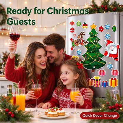 Christmas Refrigerator Magnets, Christmas Tree Magnets for Fridge Stickers Decoration 🎄