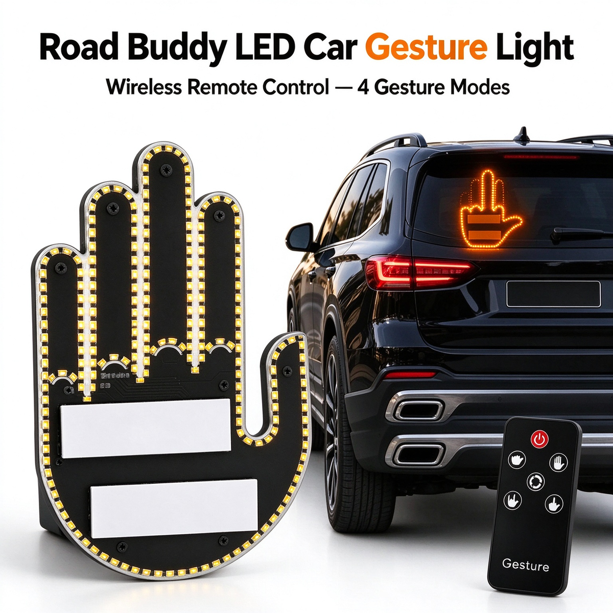LED Car Gesture Light 🚗⚡
