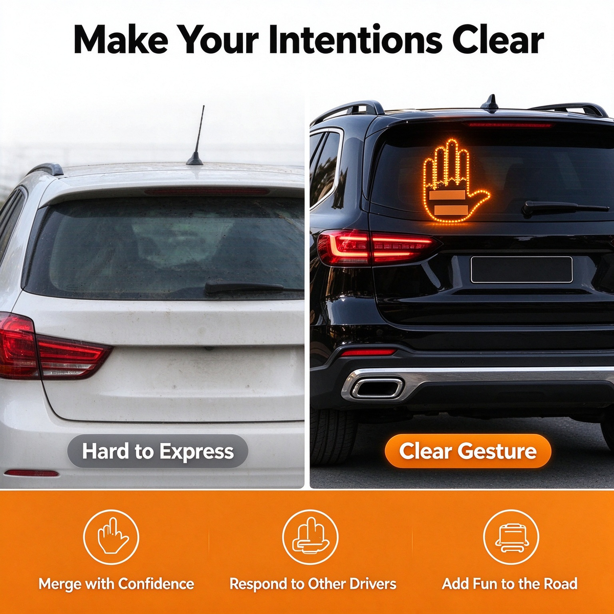 LED Car Gesture Light 🚗⚡