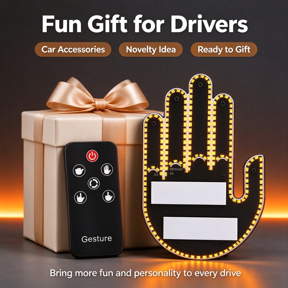 LED Car Gesture Light 🚗⚡