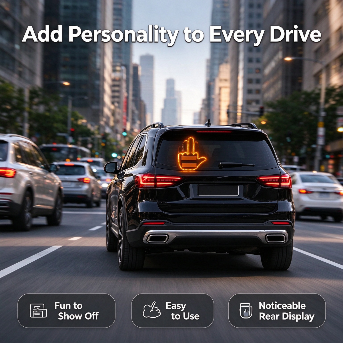 LED Car Gesture Light 🚗⚡