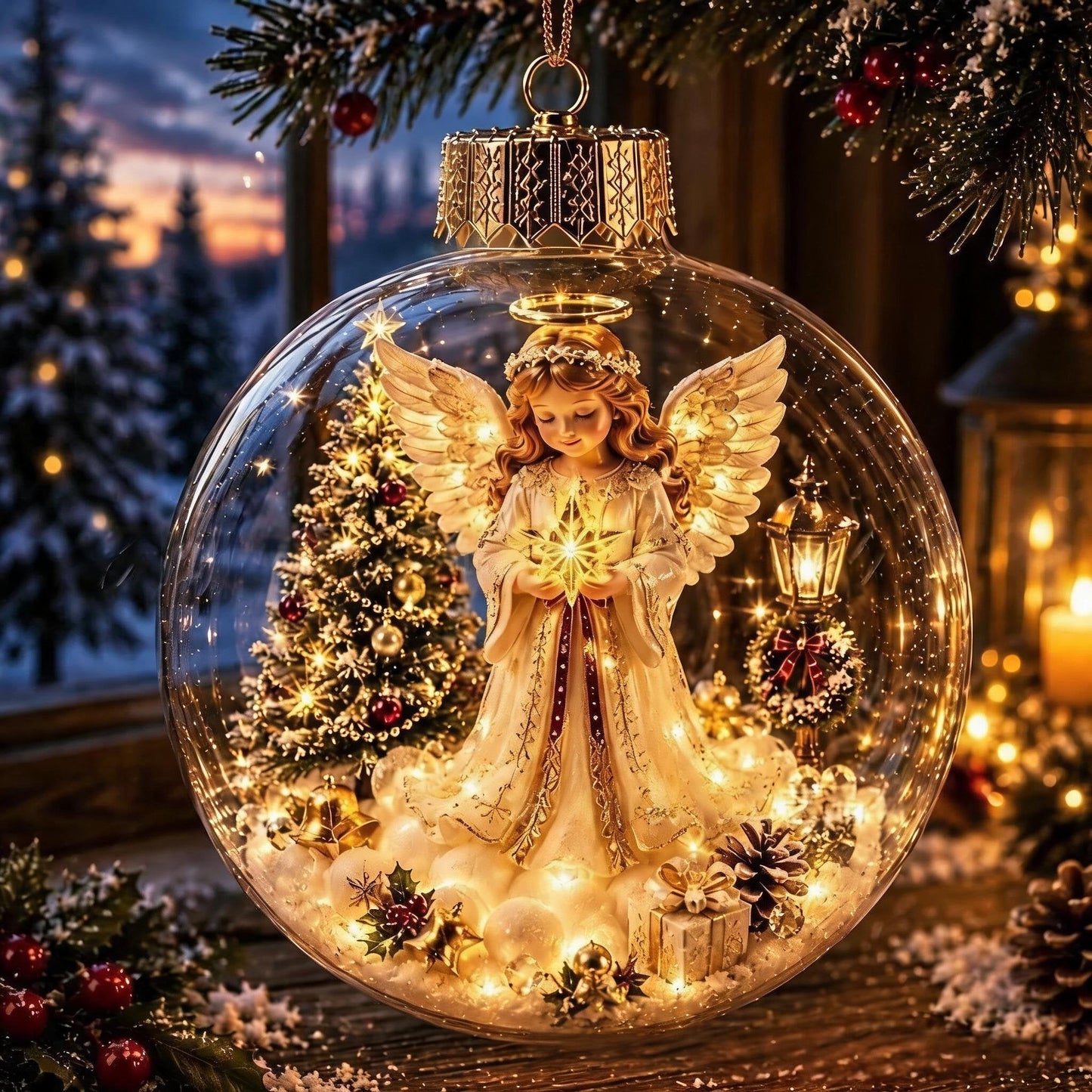 🔥HOT SALE 50% OFF - 🎄Glowing Christmas Diorama Ornament✨