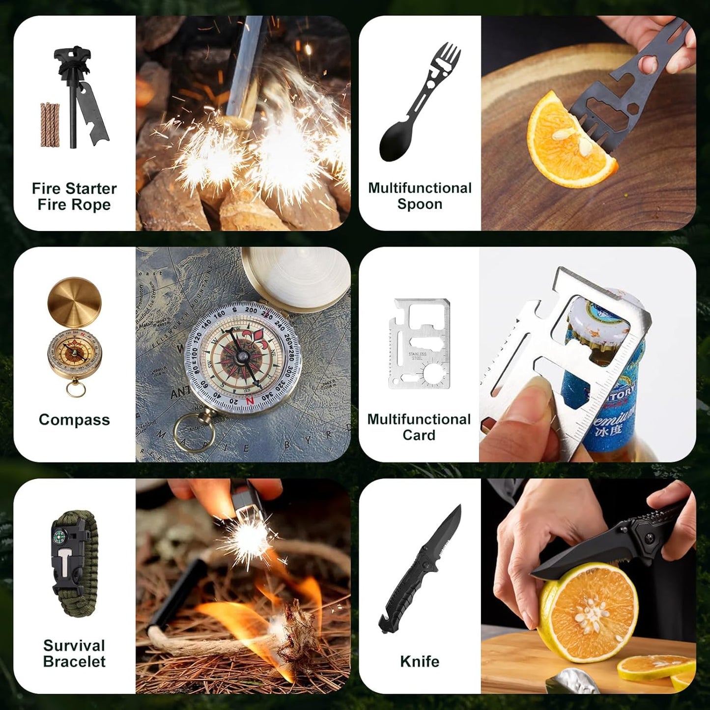 24-Day Survival Advent Calendar-Emergency Gear Countdown Gift Set