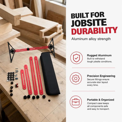 FREE SHIPPING⏰Get Perfect Layouts Instantly! Aluminum Measuring Tool Kit