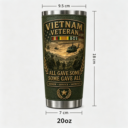 🔥 HOT SALE 55% OFF 🇺🇸 Vietnam War Veteran Commemorative Travel Tumbler