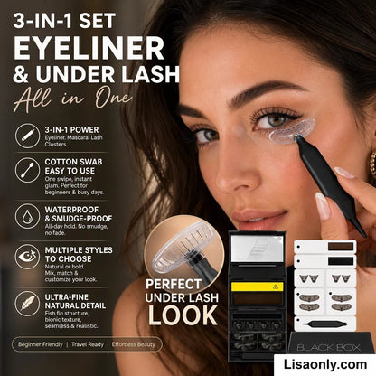 3-in-1 Eye Makeup Stamp - Create Perfect Eyeliner & Natural Lower Lashes In Seconds