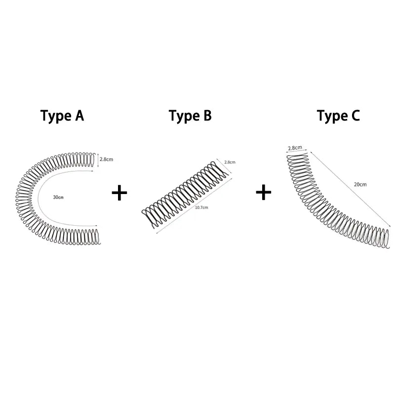U Shape Hair Finishing Fixer Comb, Stretchable Wavy Hair Styling Pins 🖤