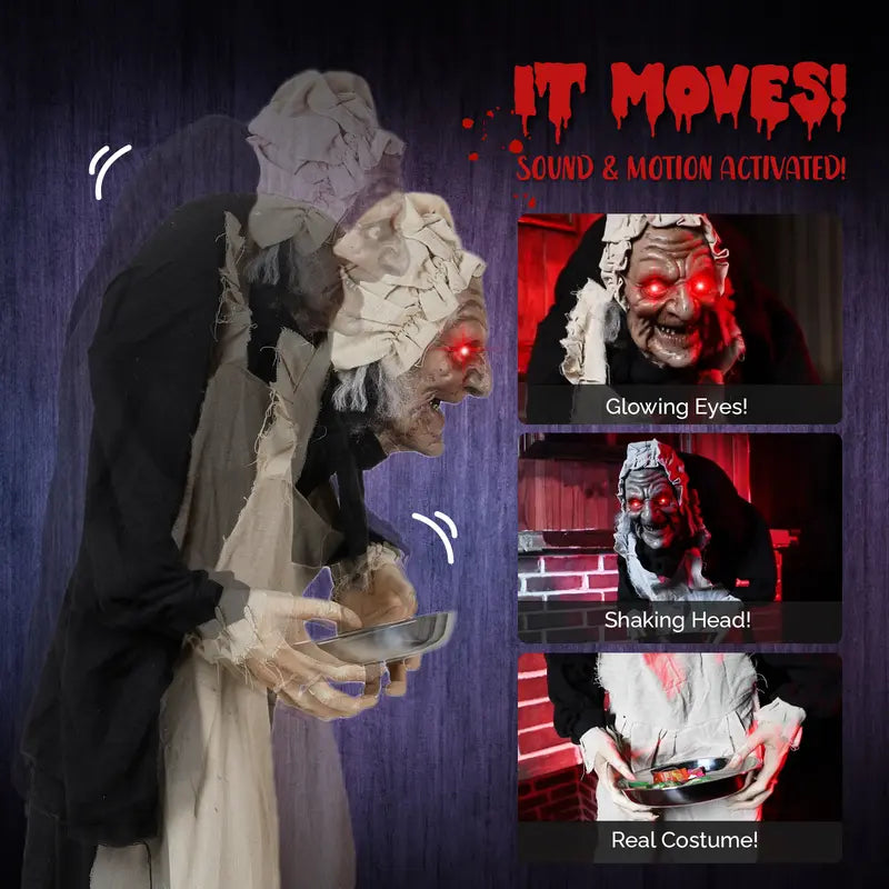 🎃👻 Bring Your Halloween to Life with This Terrifying Animated Horror Figure!