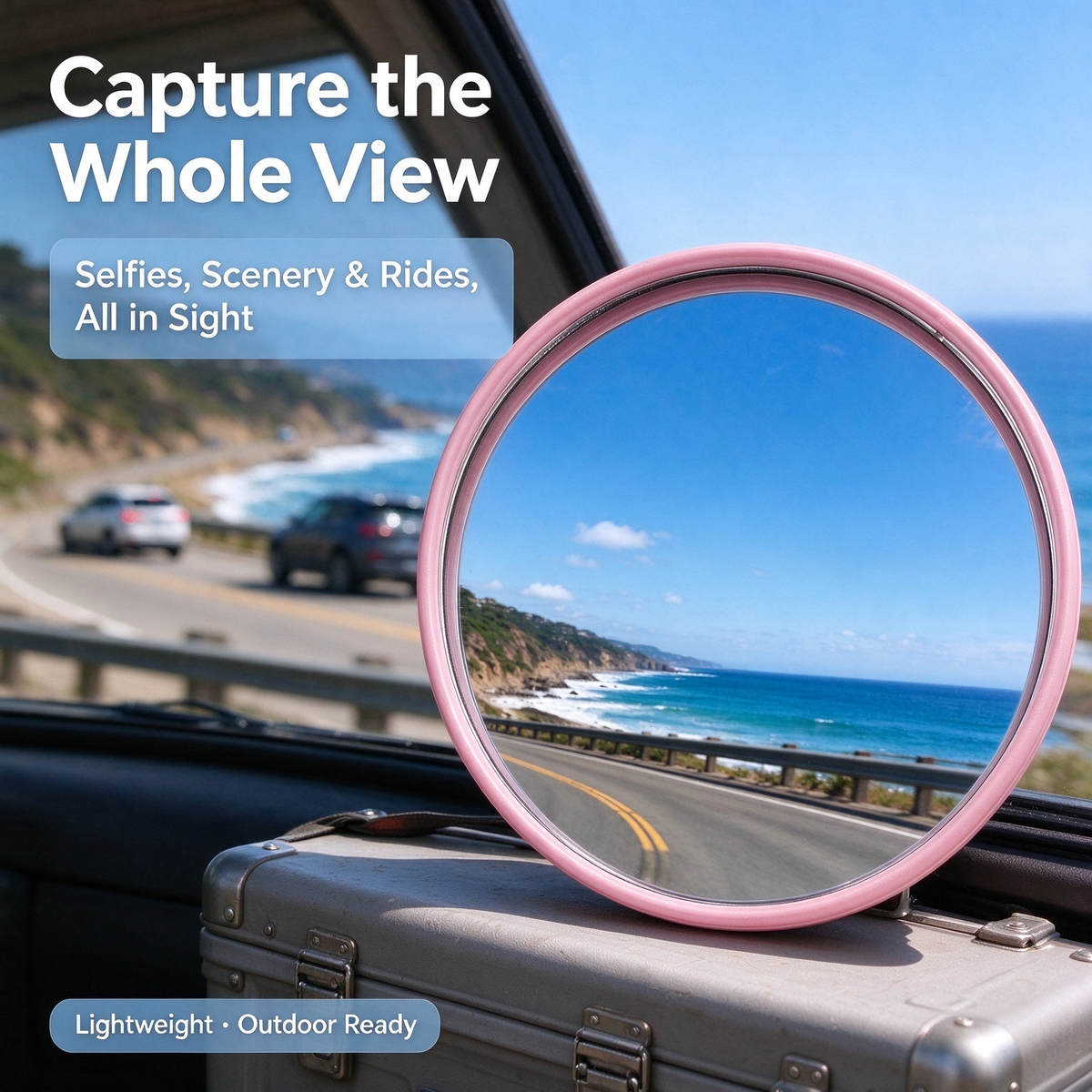 Selfie Convex Mirror, Handheld High-Definition Wide-Angle Selfie Mirror 📸