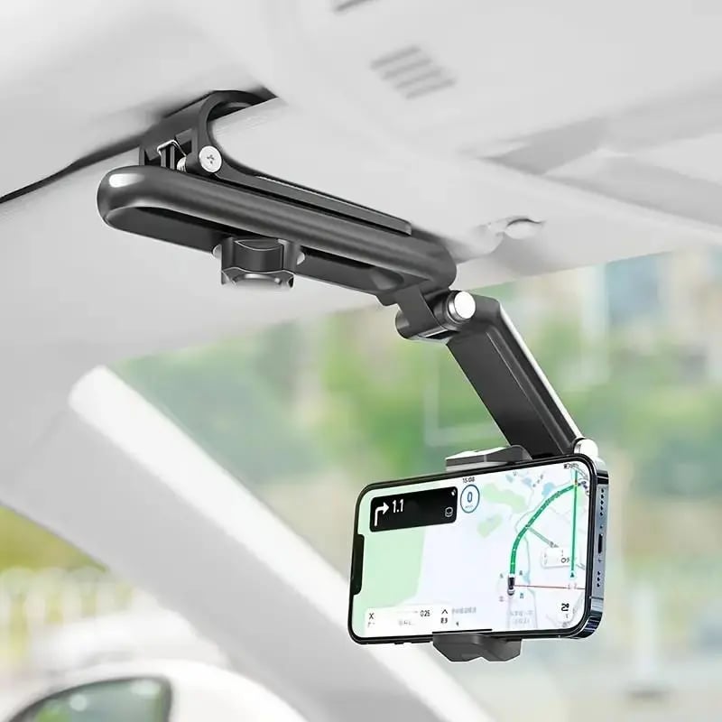 📱HOT SALE-🔥New 1080° Multi-function Sun Visor Universal 360 Degree Rotating Phone Holder✨
