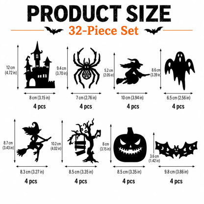 Halloween LED Silhouette Wall Light Stickers