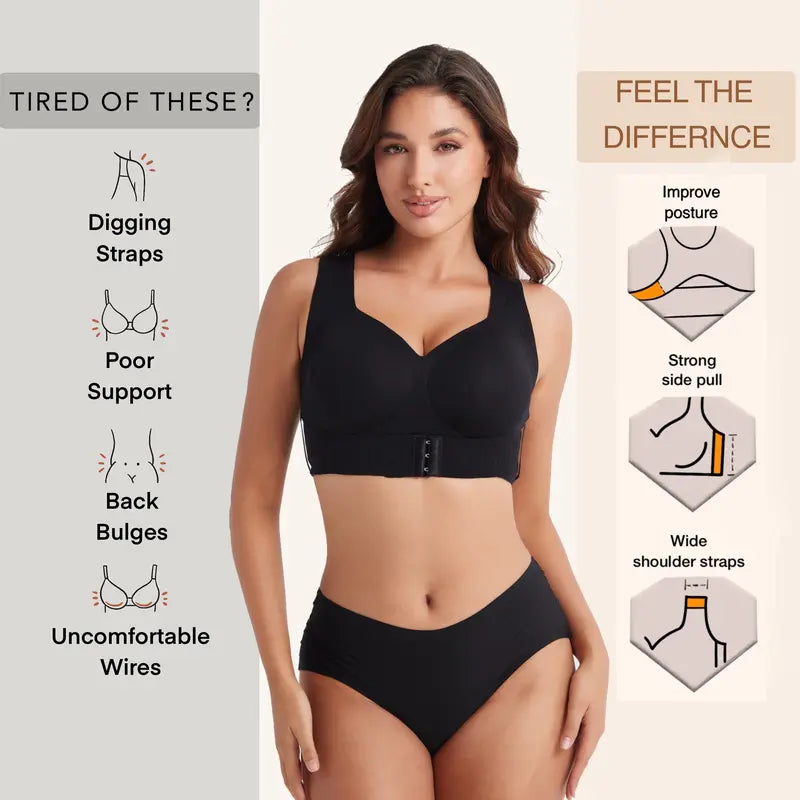 Women's Wireless Bra,Soft Breathable Non-removable Moulded Cups✨