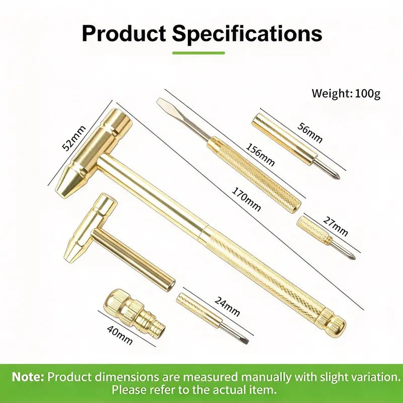 6 in 1 Mini Multifunction Hammer & Screwdriver Hand Tools Ideal ⚒️
