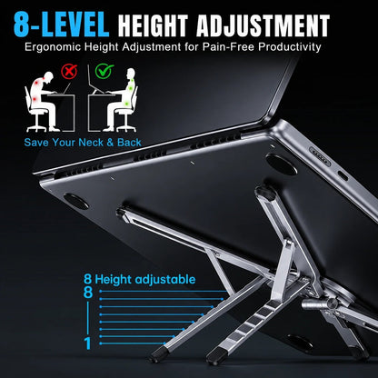 3-in-1 Magnetic Foldable Laptop Stand
