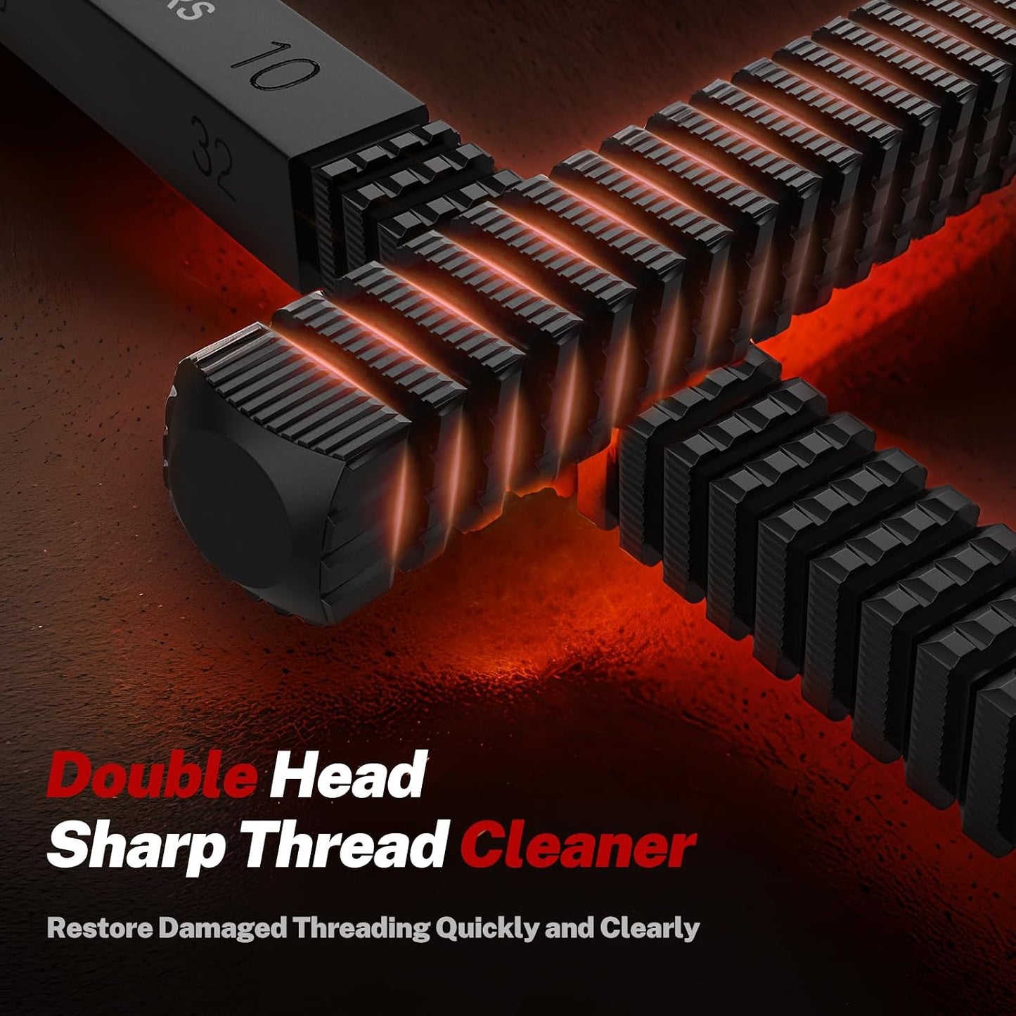 🔥LAST DAY 49% OFF - 🛠️🔩 3Pcs SAE & Metric Thread Repair File Set