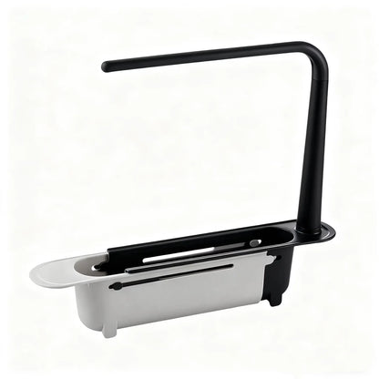 Expandable Sink Organizer Shelf - Waterproof Plastic Rack with No Mold Growth🛁