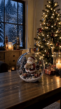 🔥HOT SALE 50% OFF - 🎄Glowing Christmas Diorama Ornament✨