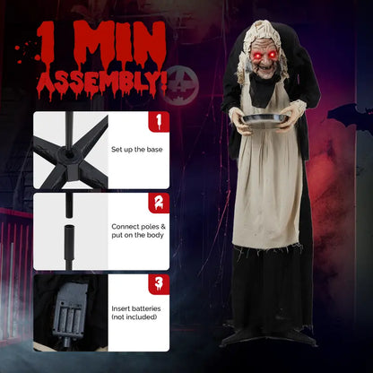 🎃👻 Bring Your Halloween to Life with This Terrifying Animated Horror Figure!