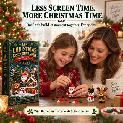 ⏳ Last day to save 49% – 🎄 24-Day Mini Christmas Brick Ornament Advent Calendar
