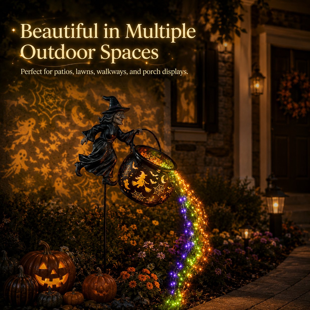🔥Early Halloween Hot Sale 49% OFF🧙‍♀️Halloween Witch Cauldron Garden Light