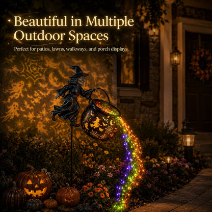 🔥Early Halloween Hot Sale 49% OFF🧙‍♀️Halloween Witch Cauldron Garden Light