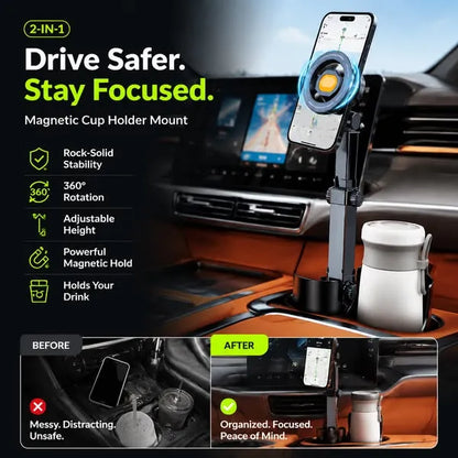 ⭐2026 New Arrival🥳🧲Car Cup Holder Phone Mount
