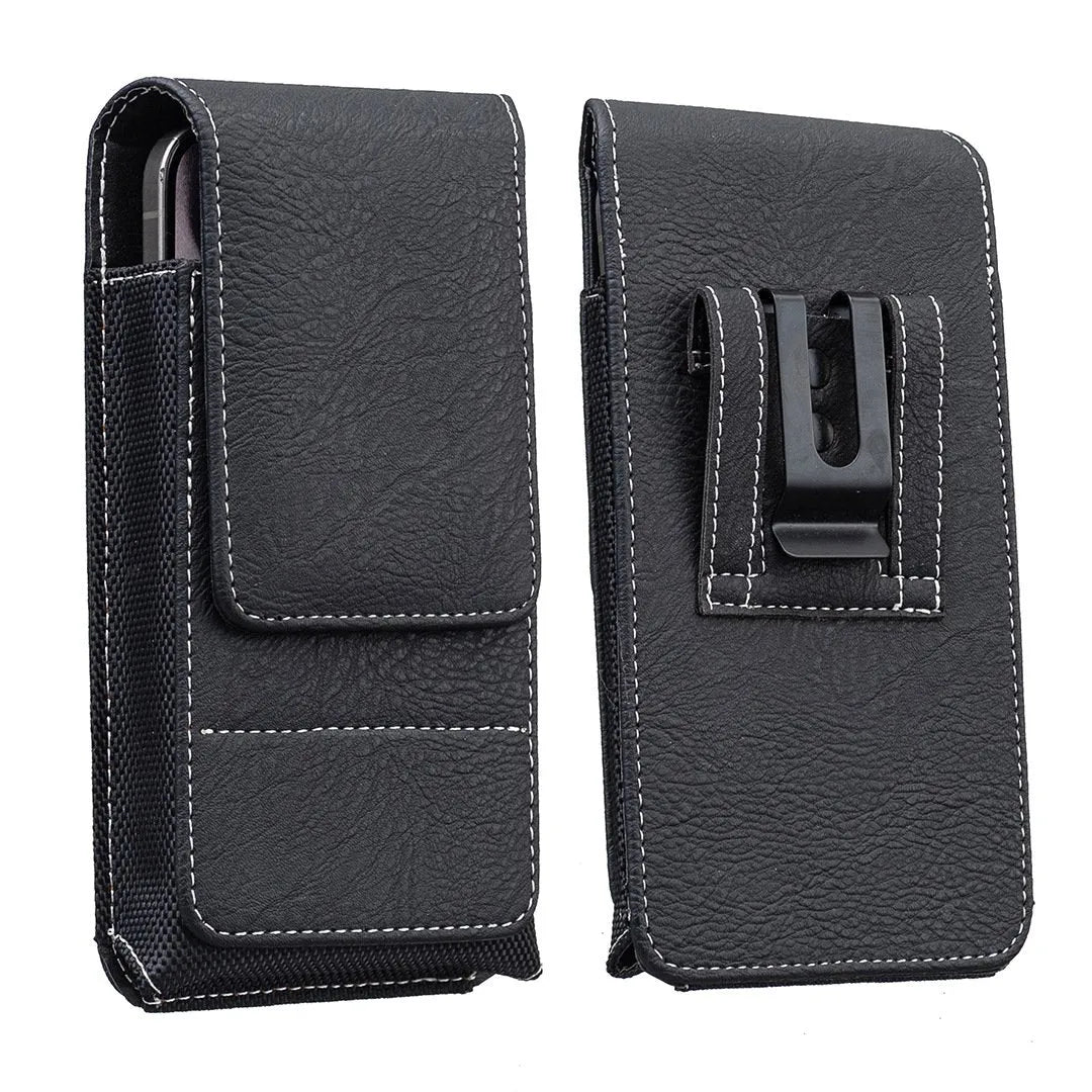 🔥Waist Belt Cell Phone Pouch 📱 Multi-Pocket Leather Holster with Card Holder